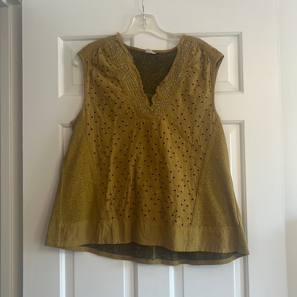 Anthropologie Eyelet Top